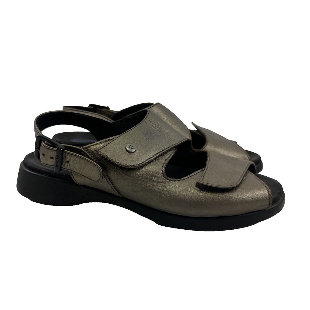 Wolky Nimes Sandal Comfort Bronze Leather Metallic Adjustable Women 42 US 11